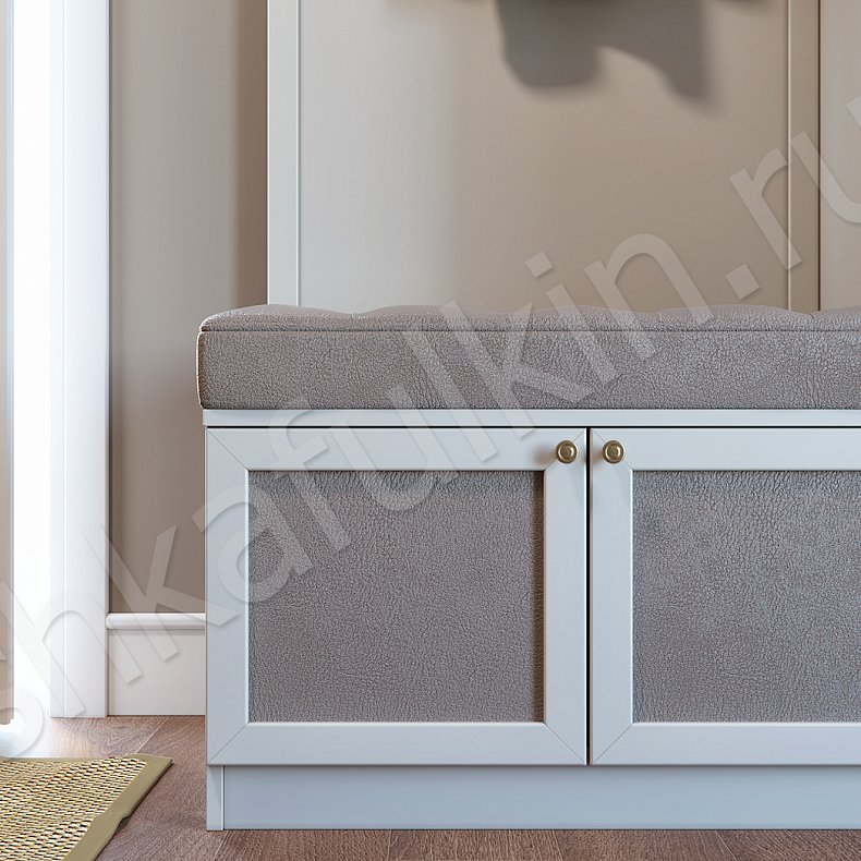 Прихожая Версаль Белый Светлые Классика 2х створчатые Прихожая Для вещей 5