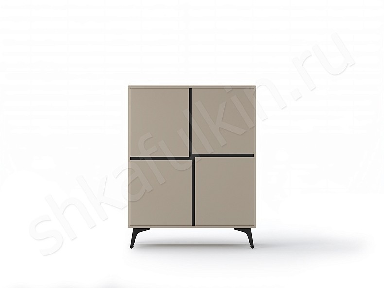 Тумба Парти Белый Черный Коричневый Серый Светлые Темные Современный 4х створчатые Гостиная Для декора Для вещей