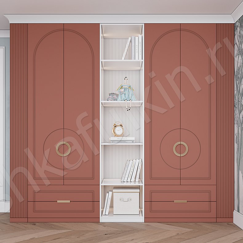 Детская Маура  Неоклассика 6и створчатые Детская Для книг Для вещей 2