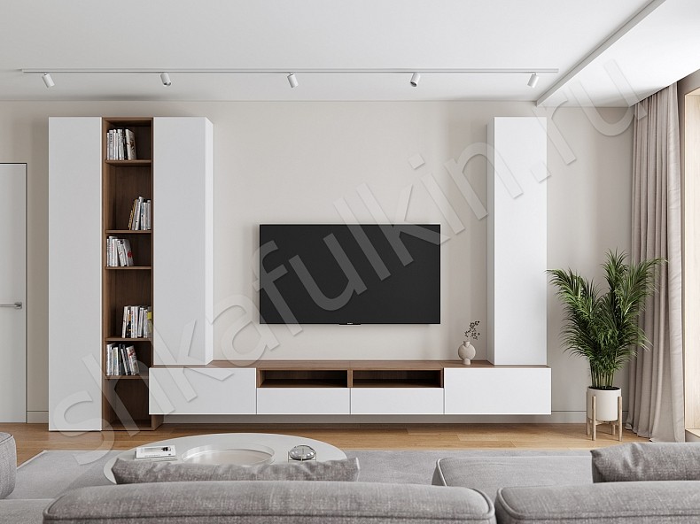 Изображение цвета Стенка Вуди  Скандинавский   Под ТВ