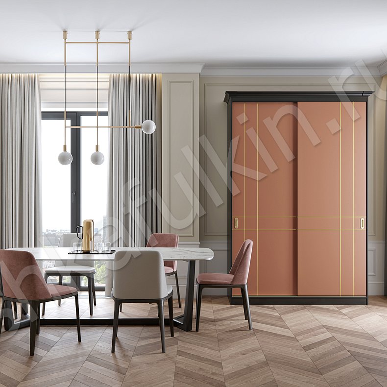 Изображение Корпусный шкаф-купе Бостон  Классика 2х створчатые Гостиная Для вещей 3