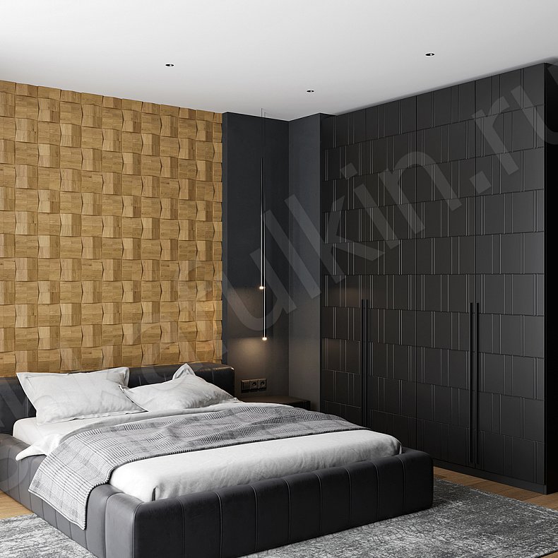 Гарнитур Тиммер Белый Черный Светлые Темные Хай-тек 4х створчатые Спальня Для вещей 5