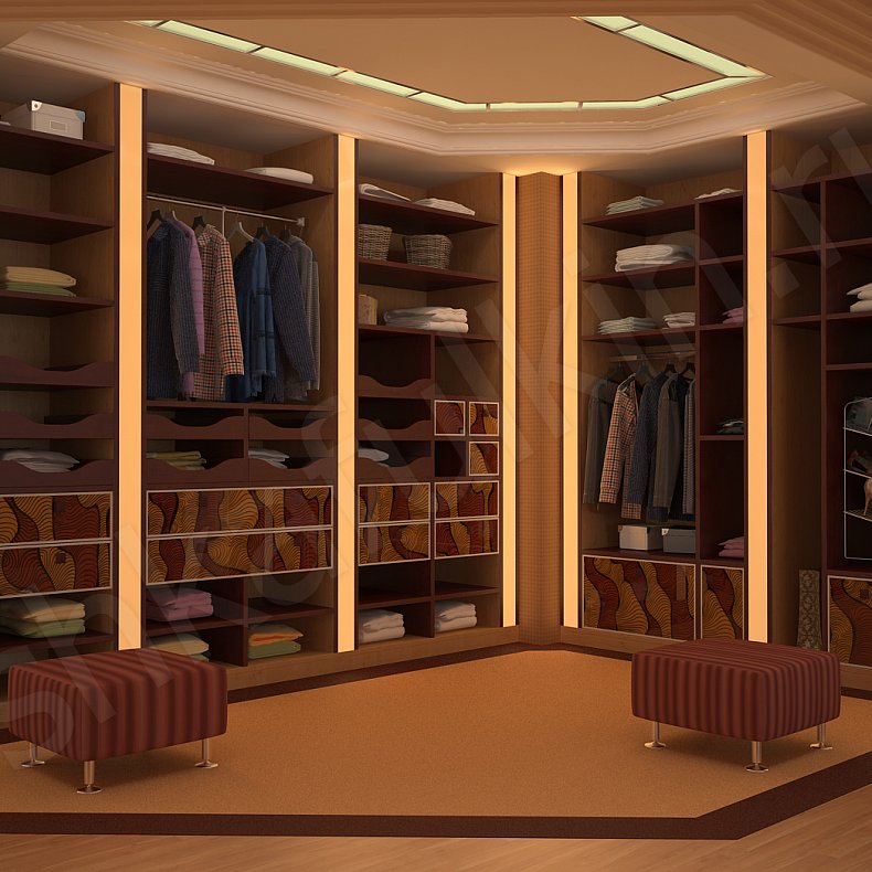 Гардеробная Альбест Темные Модерн  Гардеробная 