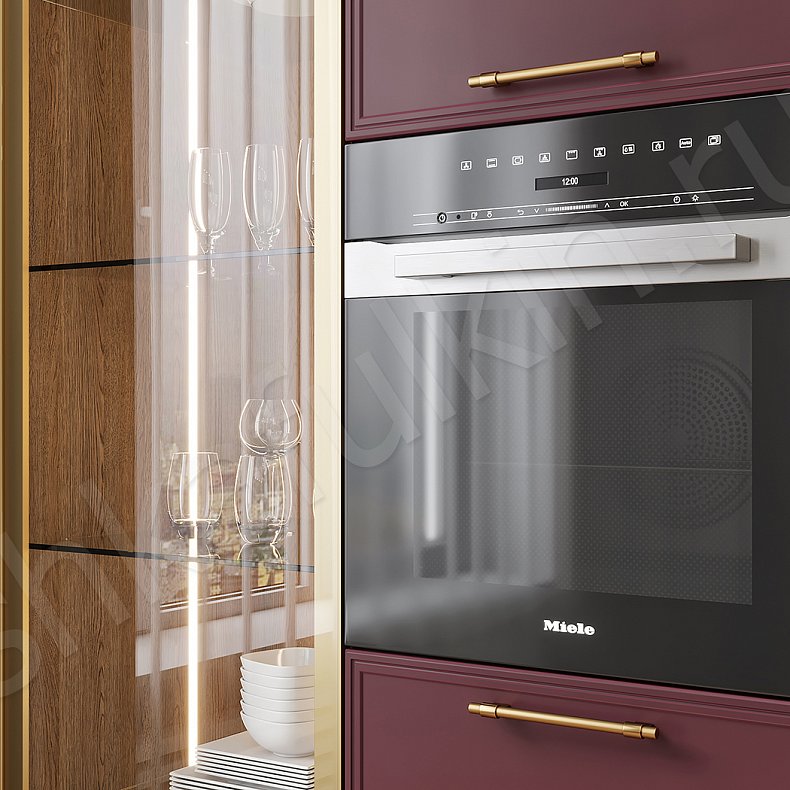 Кухня Минор Темные Красный Цветной Современный   Для посуды Для декора 4