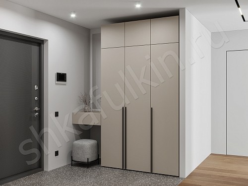 Прихожая 3 двери + консоль Симпле Светлые Минимализм 3х створчатые Прихожая 