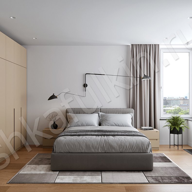 Распашной шкаф Ламарр Коричневый Светлые Минимализм 5и створчатые Спальня Для вещей 5