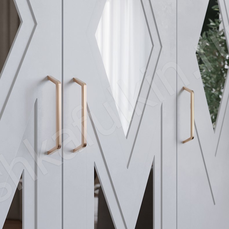 Изображение Гарнитур Синема Белый Светлые Современный 4х створчатые Гостиная Для вещей 2