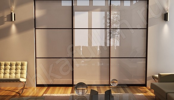 Шкаф-купе со стеклом Джуно