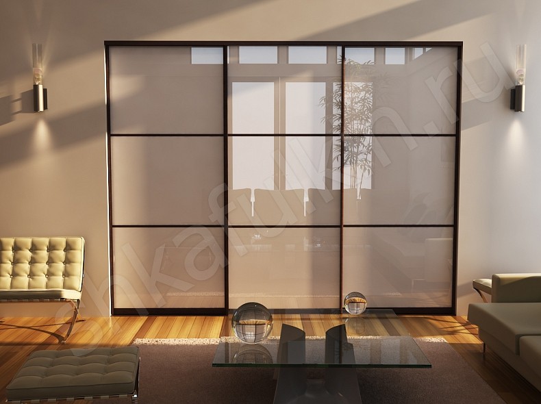 Шкаф-купе со стеклом Джуно