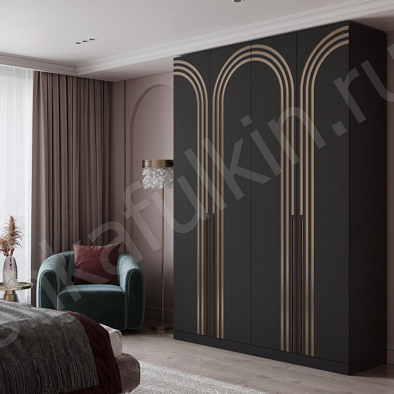 Шкаф Пальмира Темные Современный 4х створчатые Спальня Для вещей
