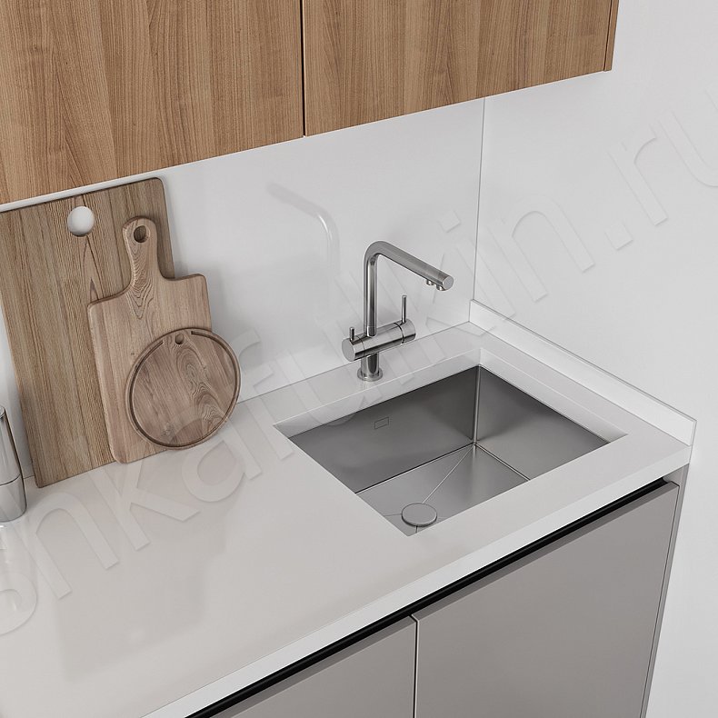 Изображение Кухня Милета Серый Светлые Древесный Скандинавский   Для посуды 4