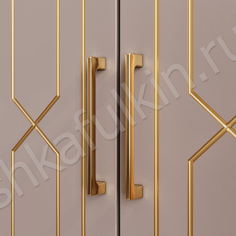 Изображение Шкаф Реденталь Коричневый Золото Светлые Модерн 6и створчатые Гостиная Для вещей 4