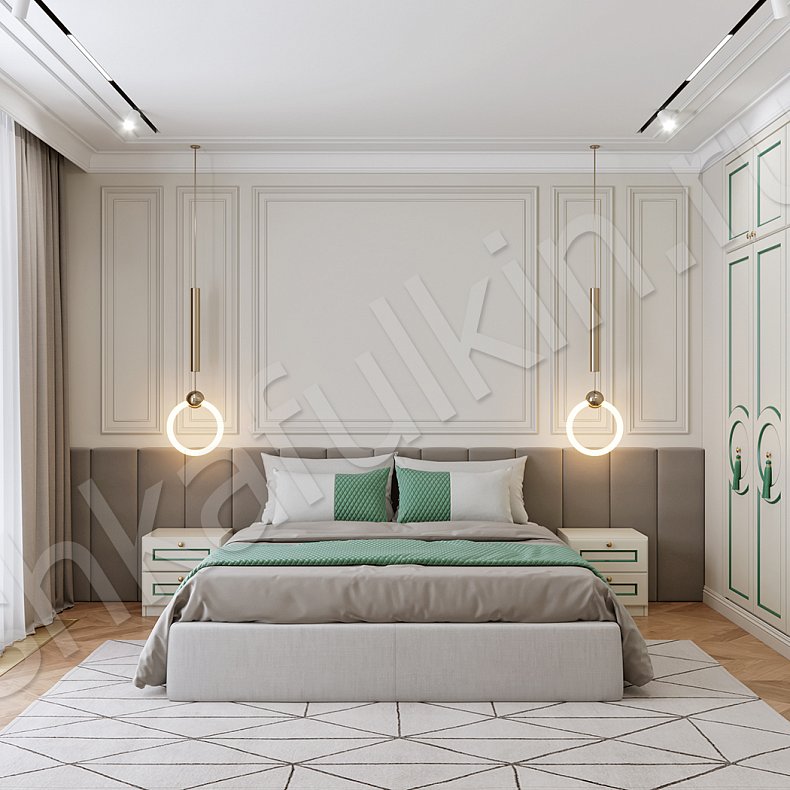 Гарнитур Беатрис Белый Неоклассика 4х створчатые Спальня Для вещей 1