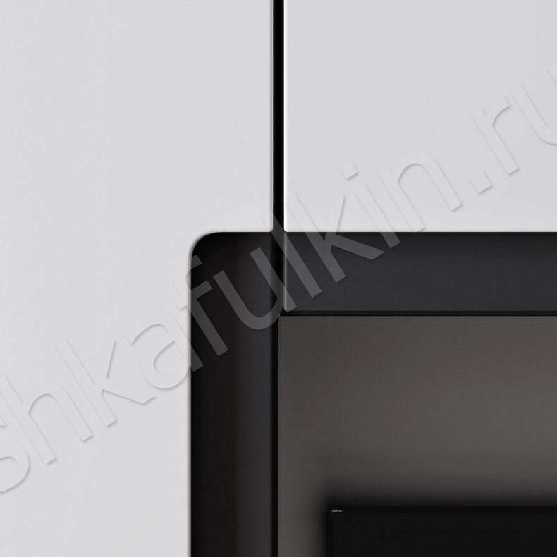 Изображение Стенка Тониан Белый Светлые Минимализм 6и створчатые Гостиная Для книг Для посуды Под ТВ Для вещей 4