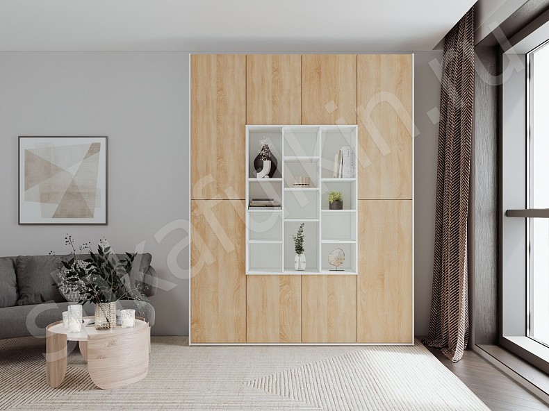 Изображение цвета Шкаф Томми Белый Современный 5и створчатые  