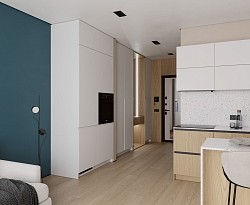 Монти ЖК Ола-Апарт 31 м² Кухня