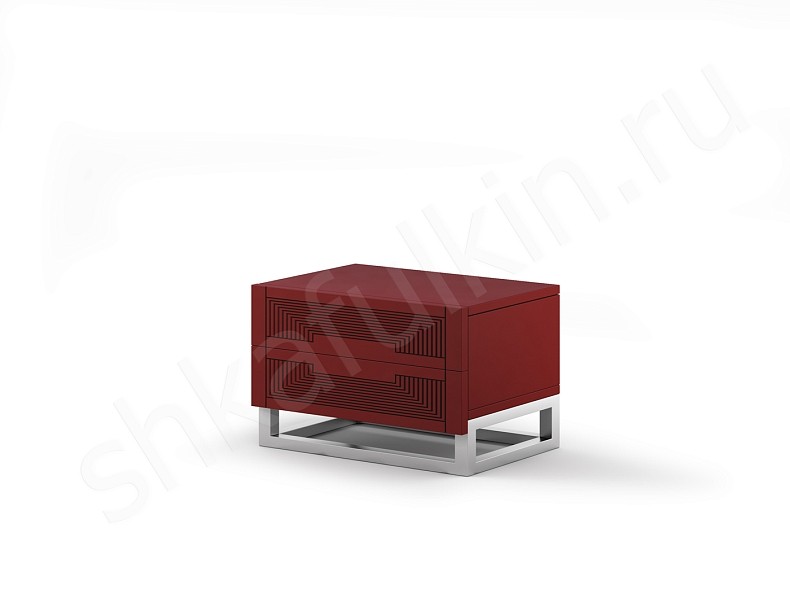 Прикроватная тумба Бергамо Коричневый Белый Черный Красный Синий Светлые Темные Неоклассика 2х створчатые Спальня 