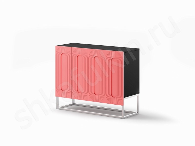 Изображение цвета Тумба Дзен Белый Черный Розовый Серый Синий Темные Зеленый Современный 4х створчатые Спальня Для белья Для вещей