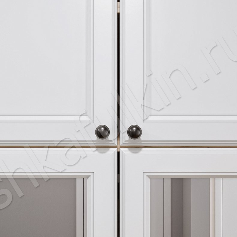 Изображение Прихожая Тринити Белый Цветной Светлые Зеленый Неоклассика 2х створчатые Прихожая Для вещей 4