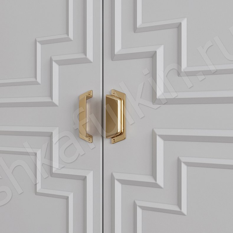 Гарнитур Агата Белый Неоклассика 2х створчатые Спальня Для белья Для вещей 13