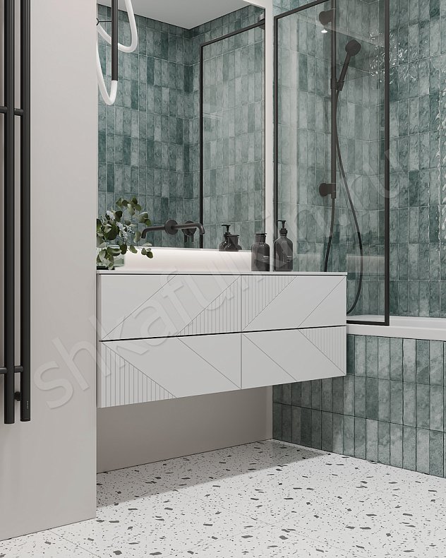 Мебель в ванную Хадсон Белый Светлые Современный   Для вещей 2