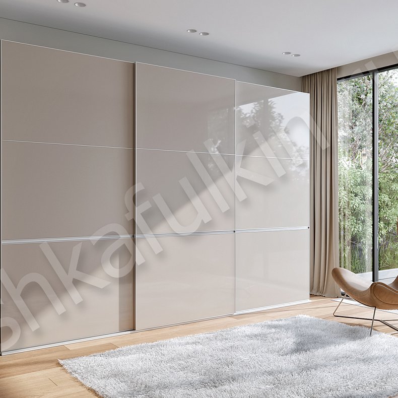 Шкаф-купе Медея Светлые Хай-тек 3х створчатые Гостиная Для вещей