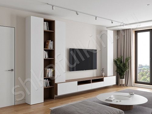 Изображение цвета Стенка Вуди  Скандинавский   Под ТВ