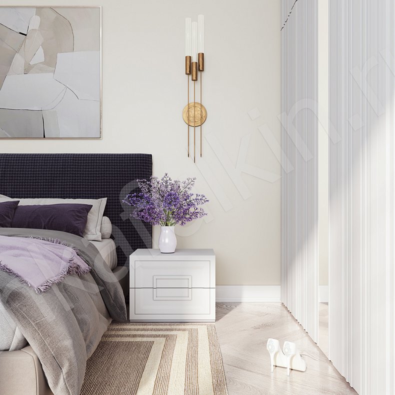 Изображение Шкаф Лаварра Светлые Белый Неоклассика 5и створчатые Спальня Для вещей 3