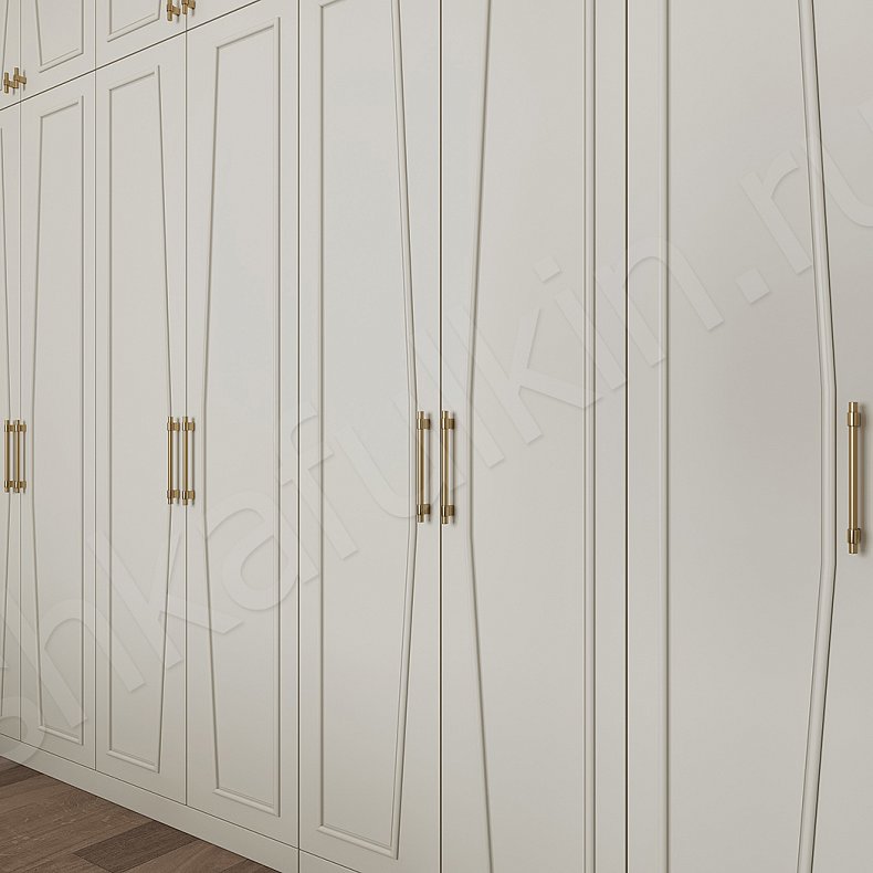 Гарнитур Мерседес Светлые Белый Современный 6и створчатые Спальня Для вещей Для белья 1