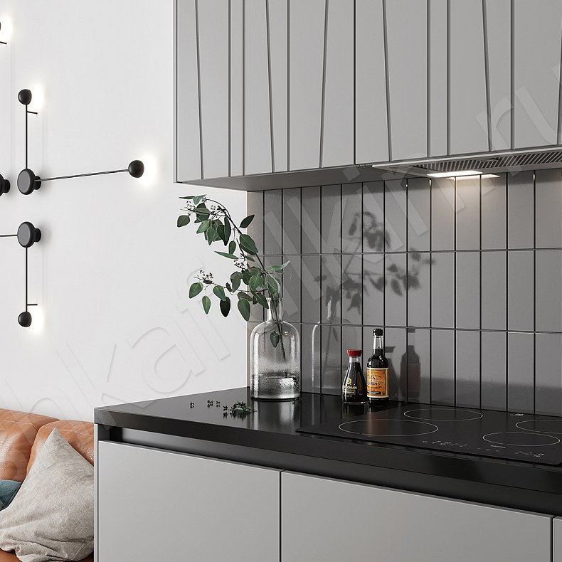 Изображение Кухня Ванесса Серый Светлые Современный   Для посуды 3