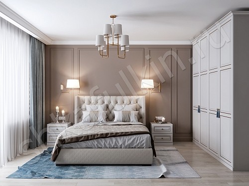 Изображение цвета Тумба прикроватная Примадонна Светлые Золото Белый Классика  Спальня Для декора Для книг