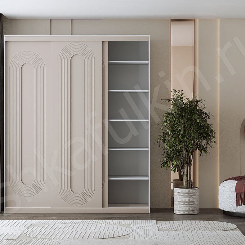 Изображение Шкаф-купе Дзен Светлые Современный 3х створчатые Гостиная 1