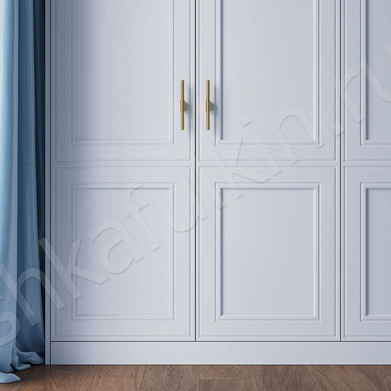 Встроенный шкаф Параиба Белый Светлые Классика 5и створчатые Спальня Для белья 4