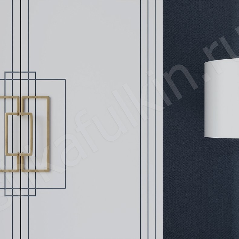 Шкаф  белый 2 двери Метрополитан Белый Минимализм 2х створчатые Спальня Для вещей 3