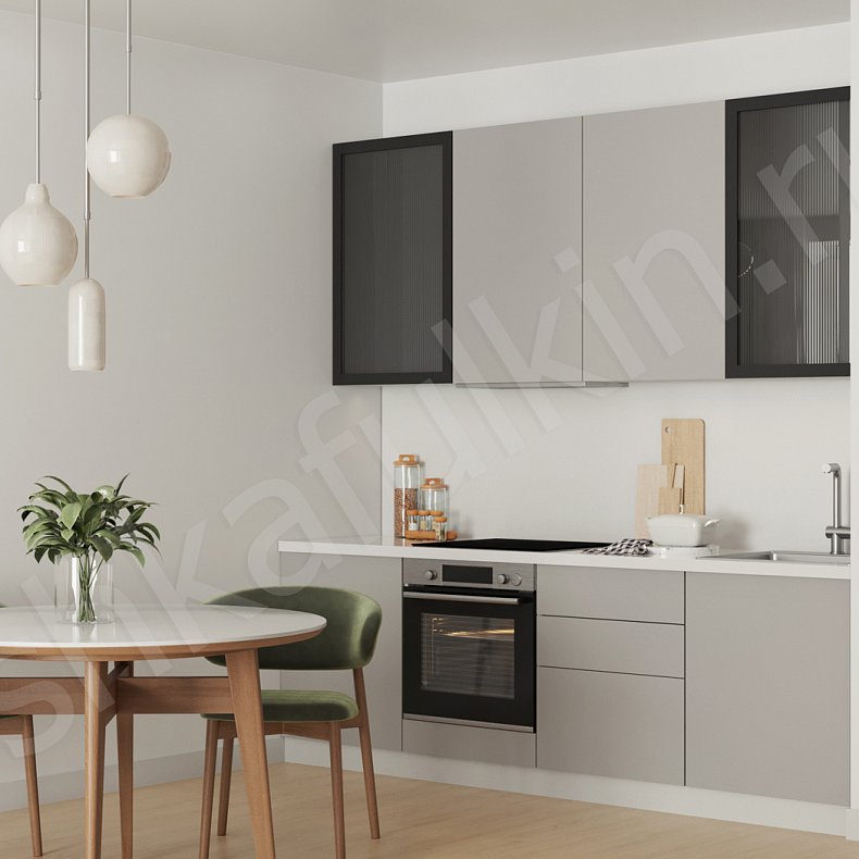 Кухня Одри Светлые Белый Минимализм   Для посуды