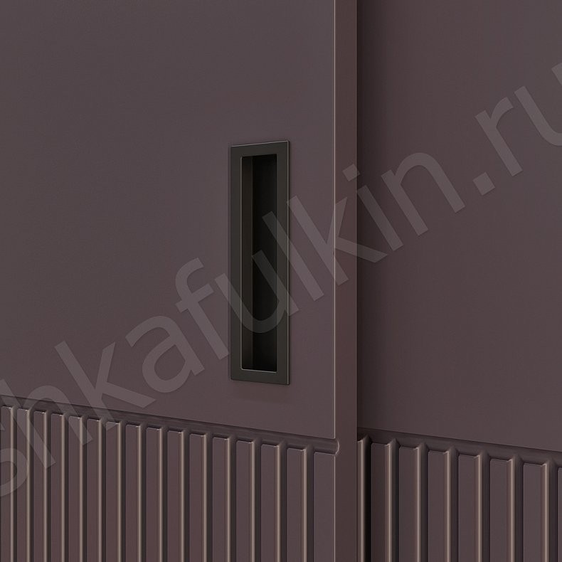 Изображение Шкаф-купе Брукс Серый Темные Современный 3х створчатые Коридор Для вещей 4