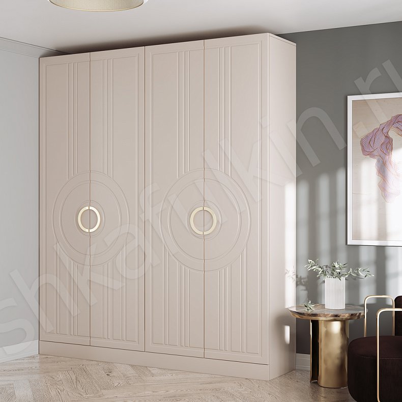 Шкаф Кьяра Светлые Современный 4х створчатые Спальня Для вещей