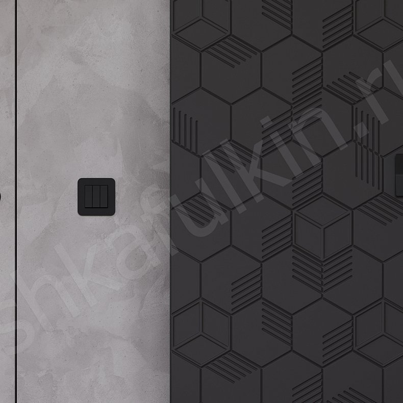 Изображение Гарнитур Токио Черный Современный 4х створчатые Спальня Для вещей 7