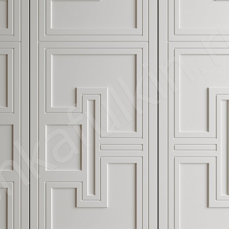 Шкаф Страдивари Светлые Белый Модерн 4х створчатые Гостиная Для вещей 3