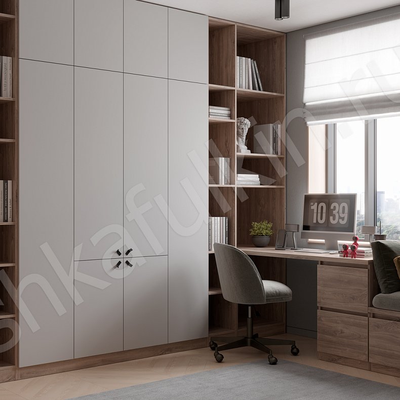 Детская Маккой Серый Древесный Скандинавский 5и створчатые Детская Для вещей Для книг