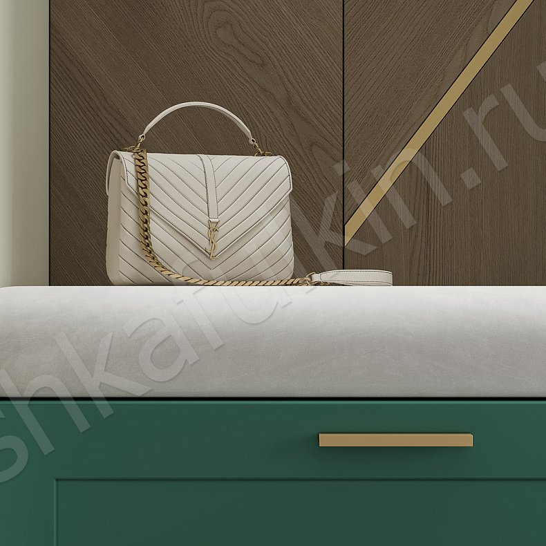 Прихожая Линдор Серый Цветной Светлые Темные Зеленый Современный 2х створчатые Прихожая Для вещей 4