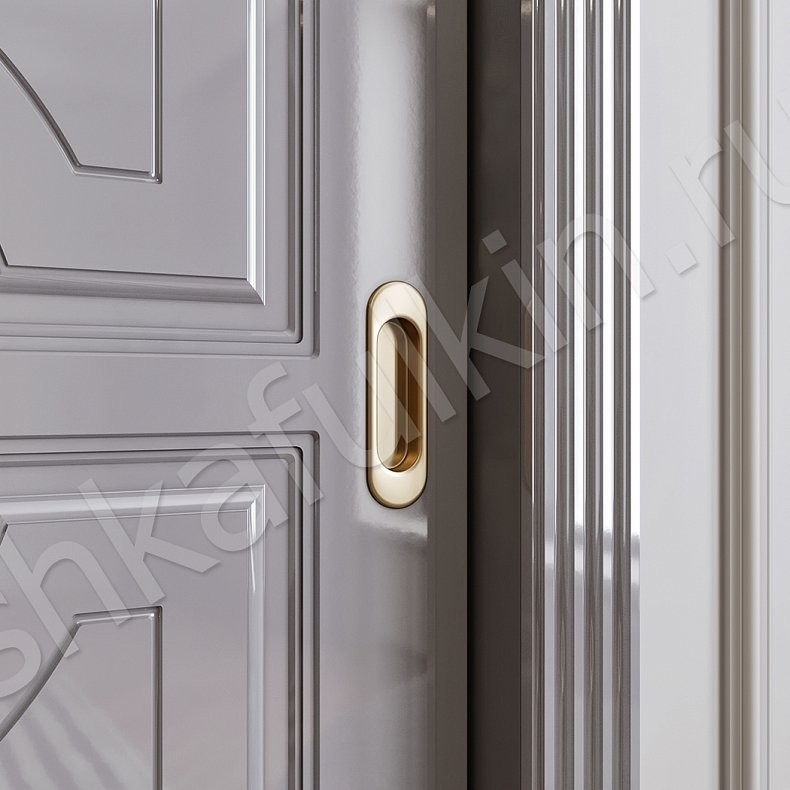 Изображение Шкаф-купе Монро Белый Светлые Серый Классика 3х створчатые Гостиная Для вещей 9