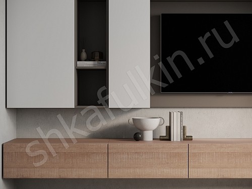 Изображение цвета Стенка Арли Древесный  6и створчатые  Под ТВ