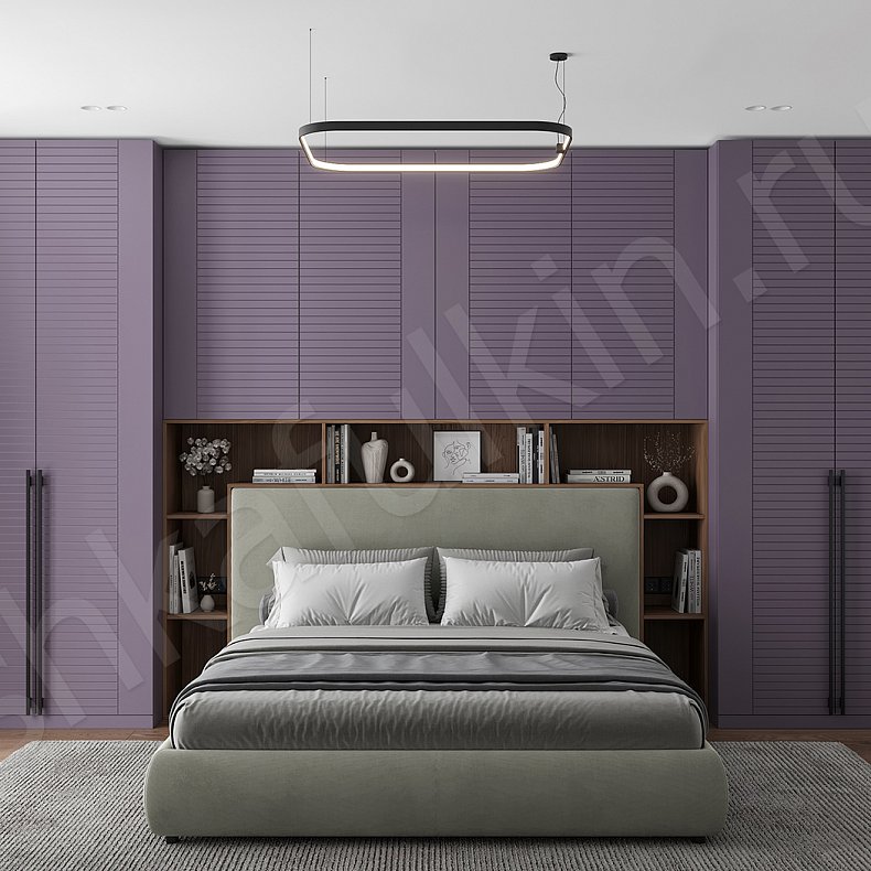 Гарнитур Континент Белый Светлые Современный 4х створчатые Спальня Для вещей 1