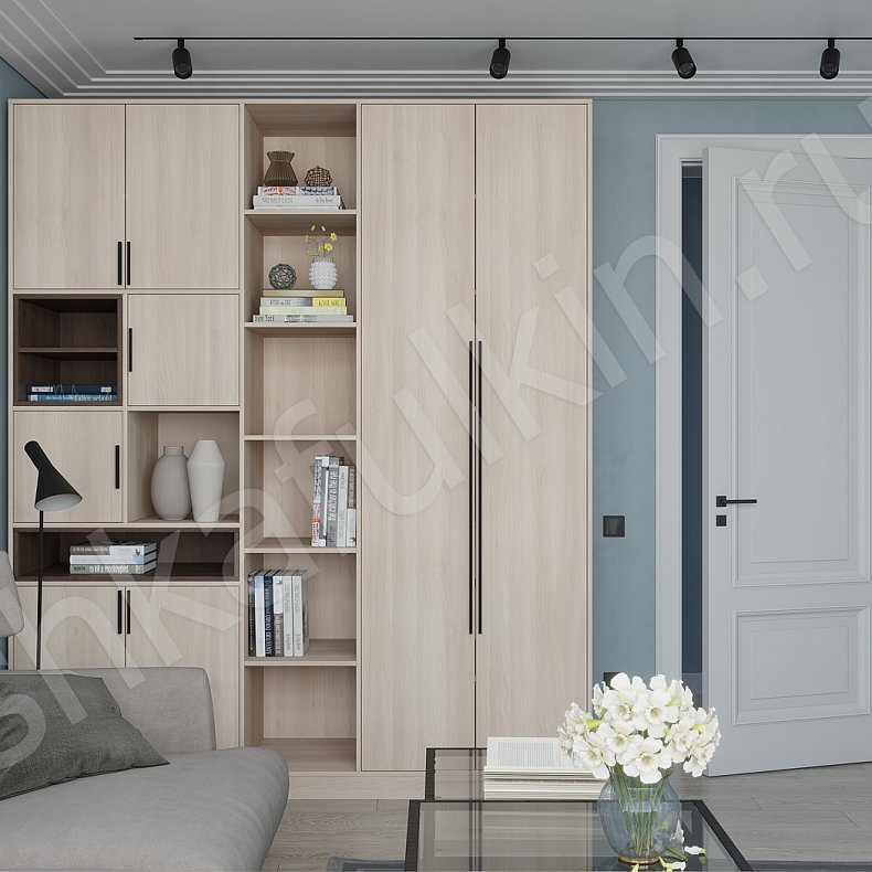 Шкаф Бесто Светлые Белый Древесный Коричневый Серый Темные Скандинавский 2х створчатые Гостиная Для книг Для декора Для посуды Для вещей 3