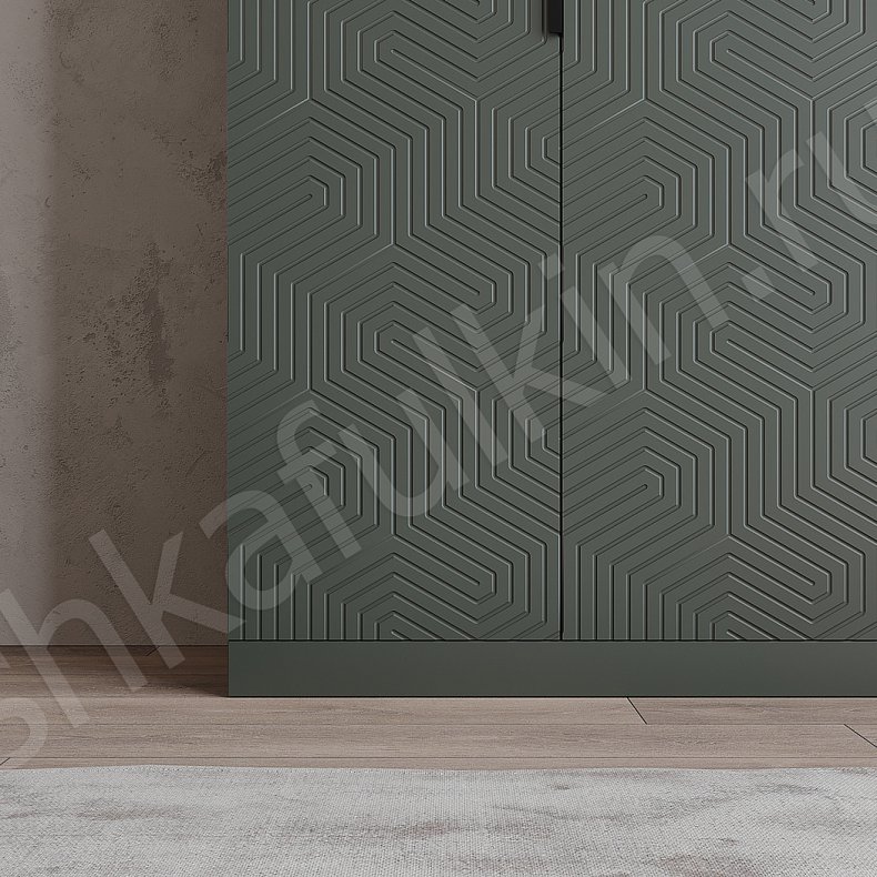 Изображение Шкаф Аксай Белый Светлые Зеленый Современный 4х створчатые Спальня Для вещей 6