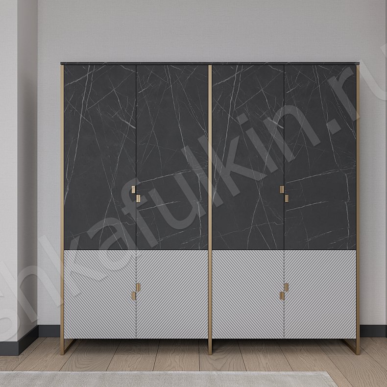 Изображение Гарнитур Элегия Цветной Современный 4х створчатые Спальня Для белья Для вещей 1