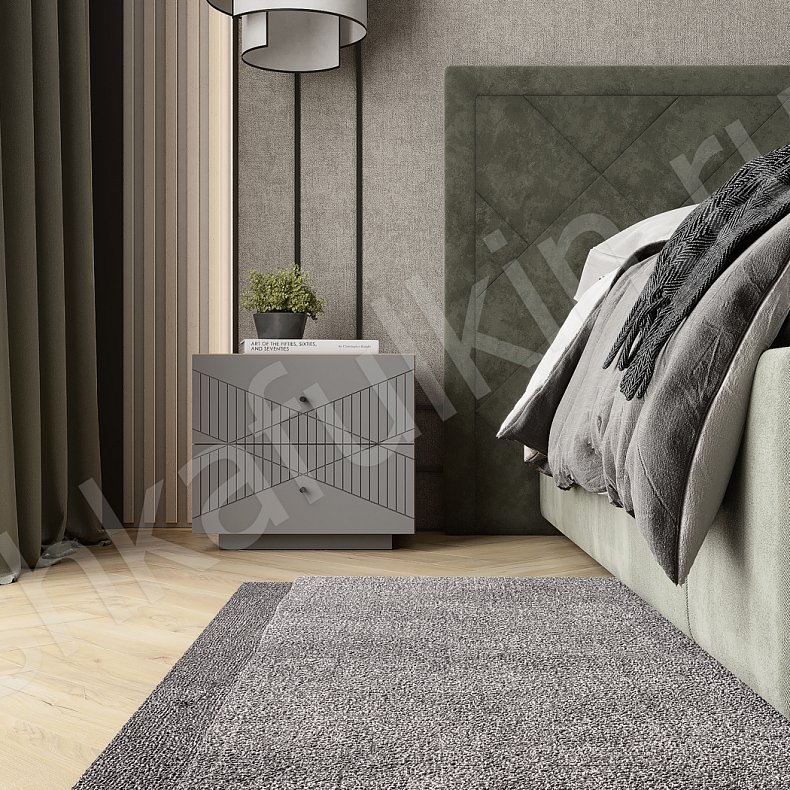 Встроенный шкаф-купе Хадсон Светлые Серый Современный 5и створчатые Спальня Для белья Для вещей 4