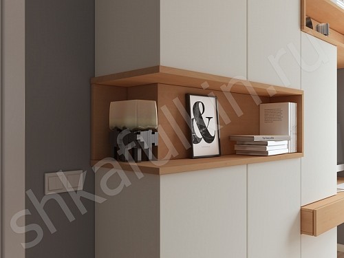 Изображение цвета Шкаф с рабочей зоной Джамбо Древесный Прованс 4х створчатые Спальня 