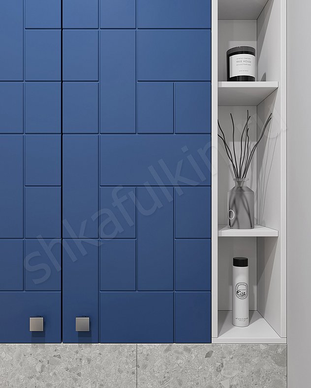 Мебель в санузел Честер Синий Светлые Современный   Для вещей 2